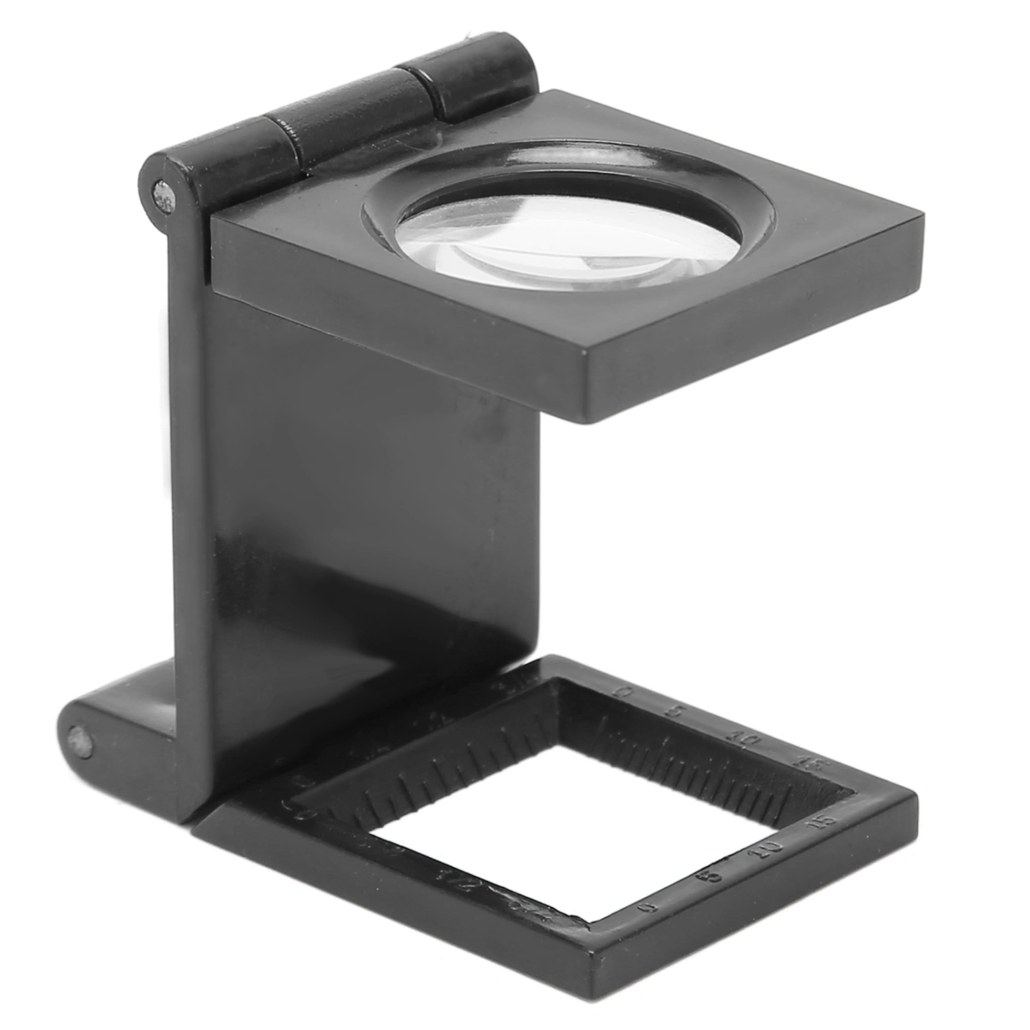Folding Magnifying Glass 3 Folds 10X Optical Glass Lens Small Pocket Magnifier Glass for Seniors Reading Inspection