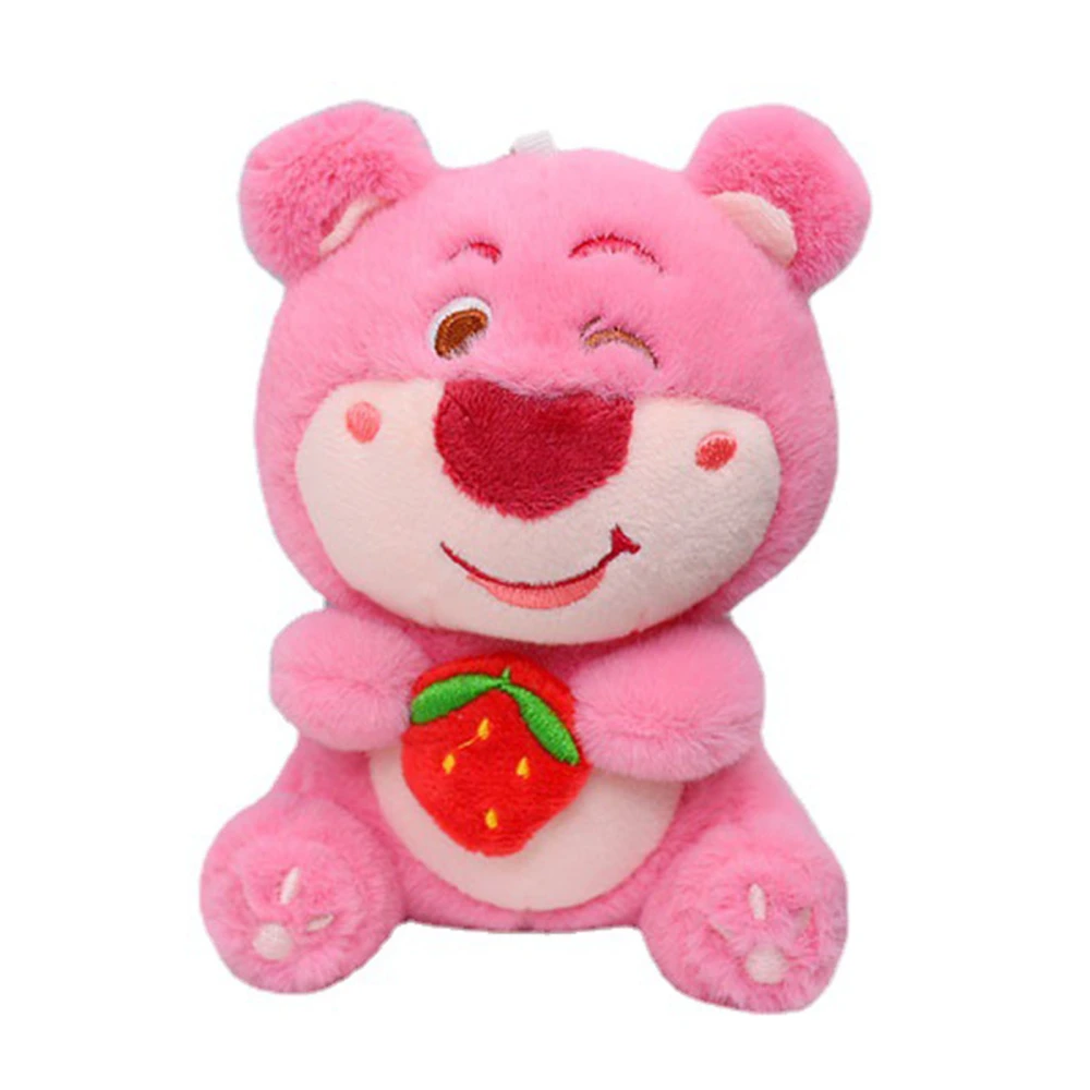 Bear Keychain Lightweight Cute Vivid Decorative Plush Stuffed Animal Doll Pendant for Handbag Backpack Car