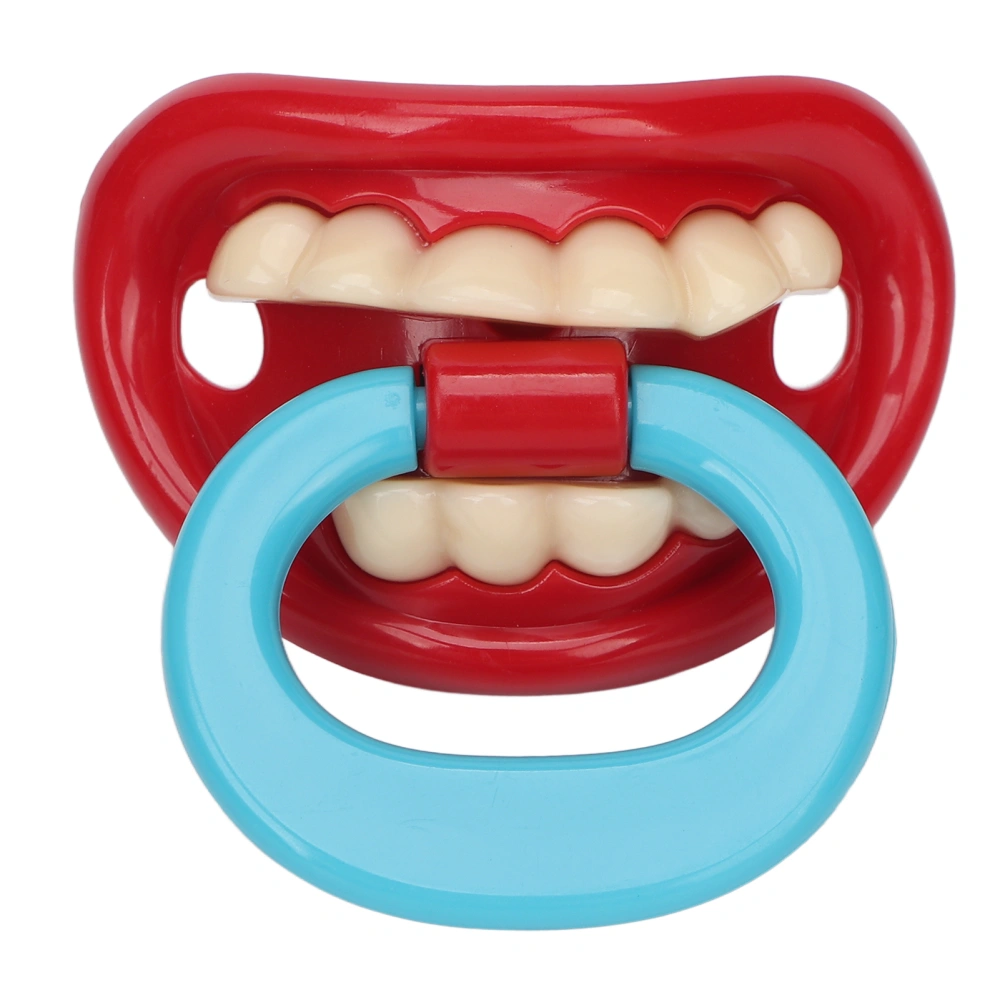 Baby Smile Teeth Pacifier Safe Practical Lightweight Baby Funny Teeth Pacifier for Nursery Bedroom