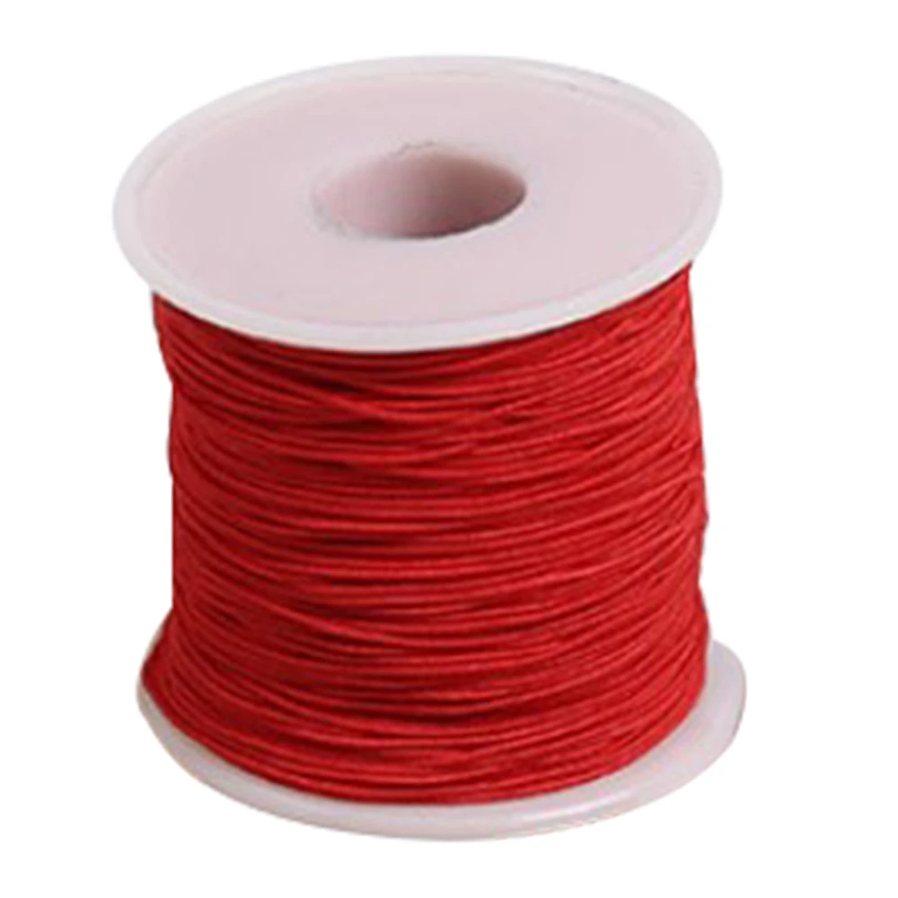 0.8mm Red Elastic String 328ft Length Cuttable High Strength Braclet String Necklace String for Jewelry Making