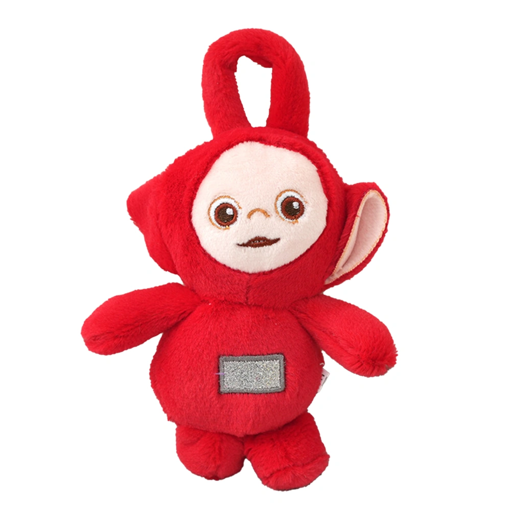 Cartoon Plush Doll for Kids Vivid Exquisite Fine Stitching PP Cotton Cute Stuffed Toy for Bookstores Bags Red