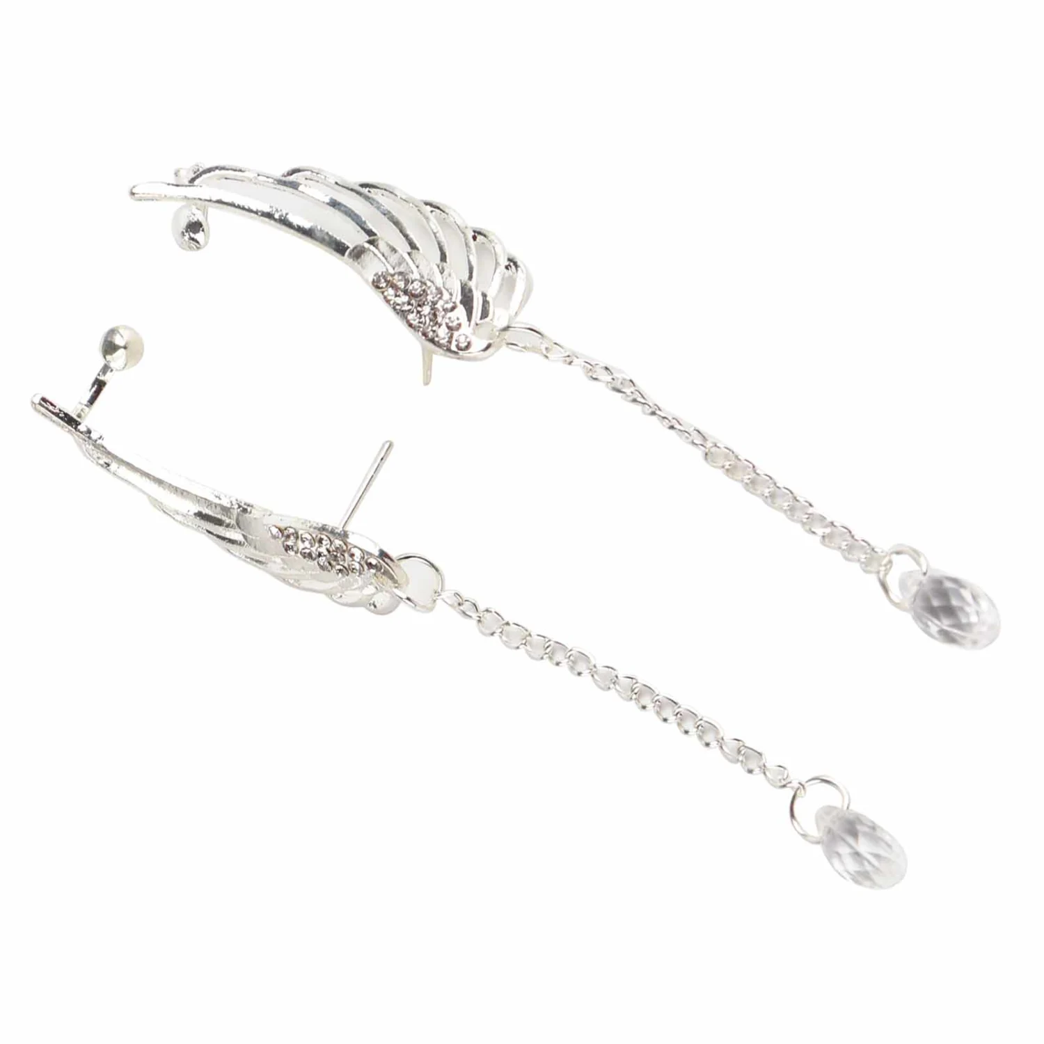1 Pair Wing Earring Tassel Ear Ring Stud Decoration Women Accessory for Party Dating