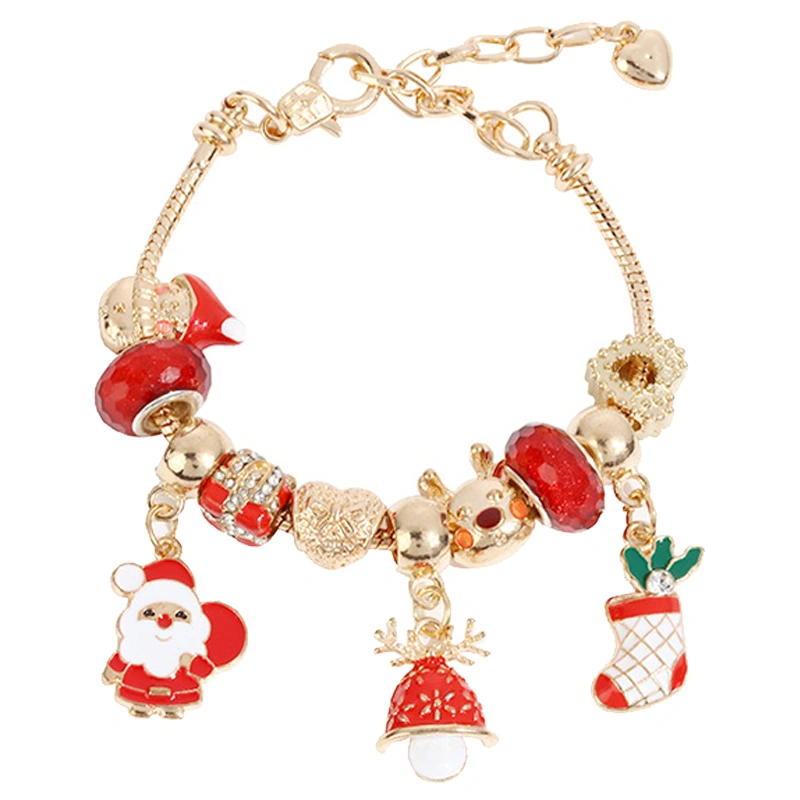 Christmas Style Creative Bracelet Alloy Elegant DIY Fashionable Bracelets for Women Girl Type1