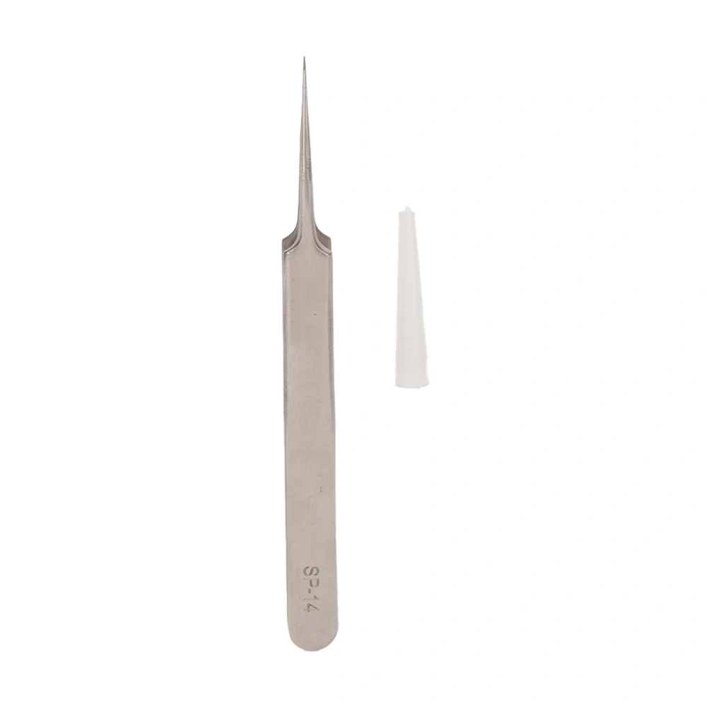 Stainless Steel Tweezers Professional Prevents Magnetic Hardened High Elasticity Accuracy Tweezers SP12