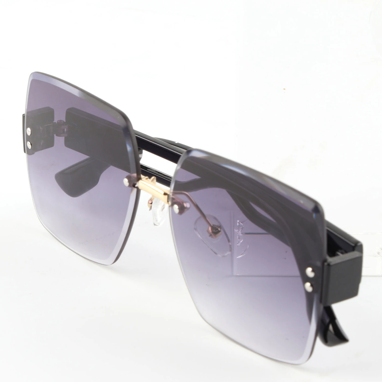 Sunglasses Women Trendy Driving Glasses UV Protection Glasses Rimless Sunglasses
