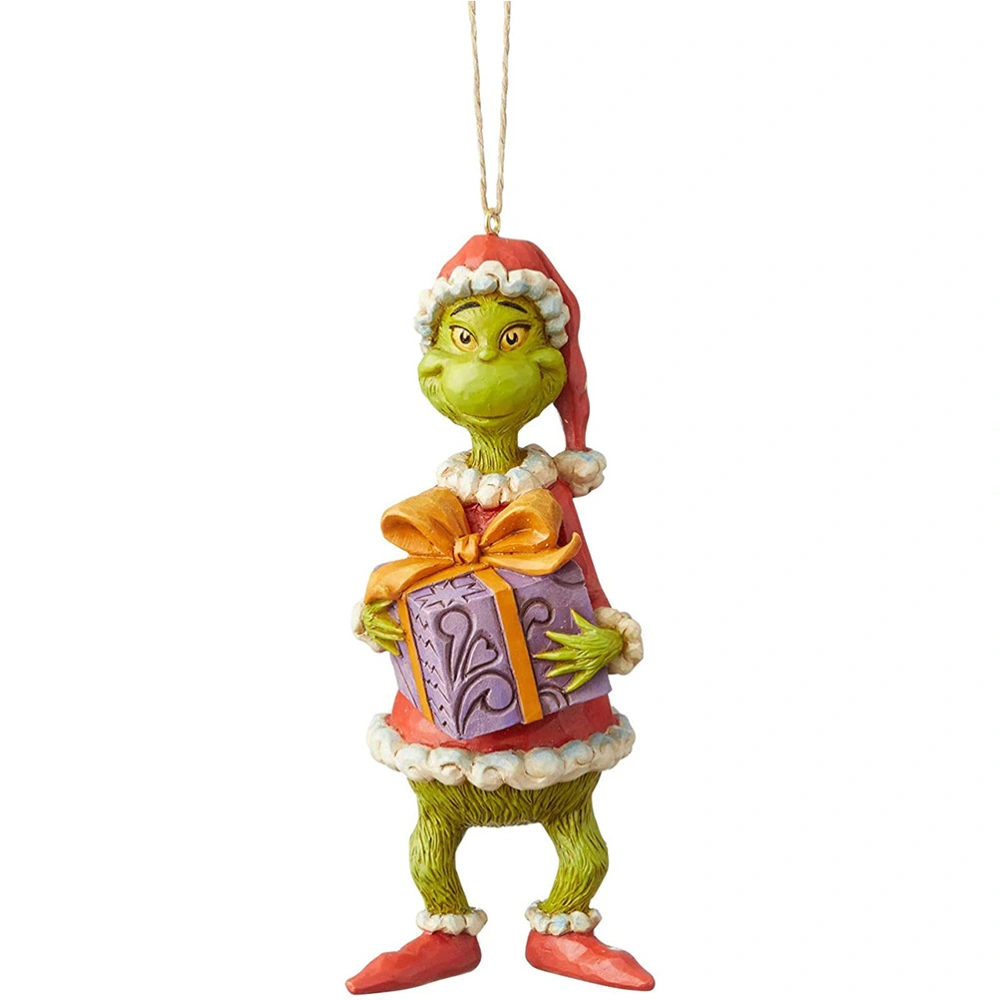 Christmas Cartoon Film Figure Green Resin Figurine Pendant Ornament Christmas Tree Decoration Christmas Gift