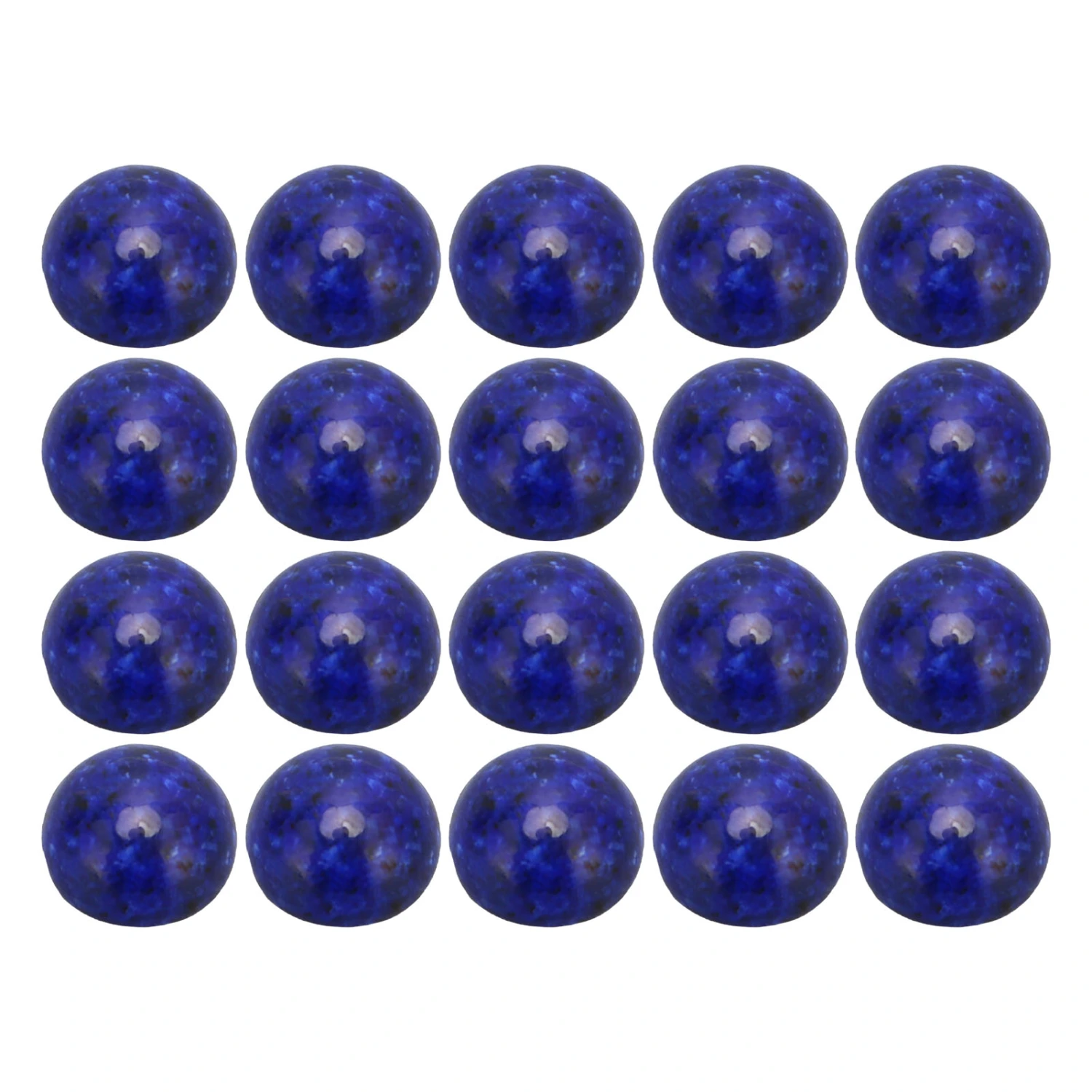 20Pcs Lapis Lazuli Cabochon Stone Half Round Beads 8mm Flat Back Dome Cover for DIY