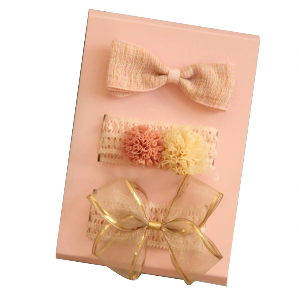 Bow Hair Tie for Infant Handcraft Exquisite Workmanship Lace Cute Hair Tie Girl Bow Hair Rope Lace Ball 3913