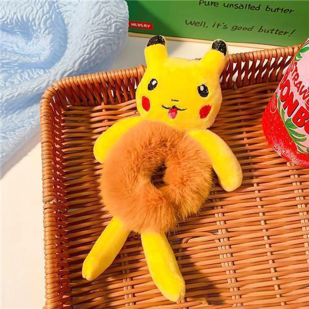 Elastic Plush Hair Bands Cartoon Animal Shapes Adorable Hair Ties Ropes Hair Accessories for Girls Type 3