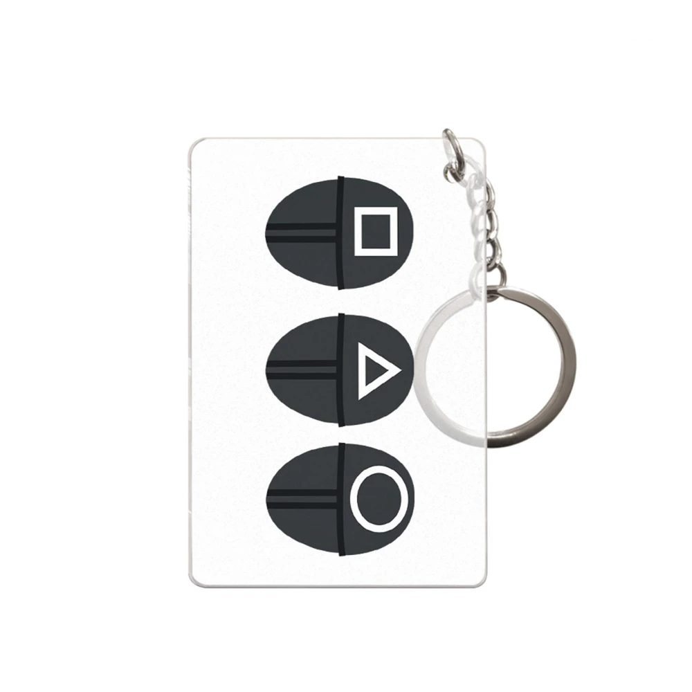 Decorative Acrylic Keychain Unique Design Clear Beautiful Stylish Portable UV Printing Acrylic Keychain SKL712