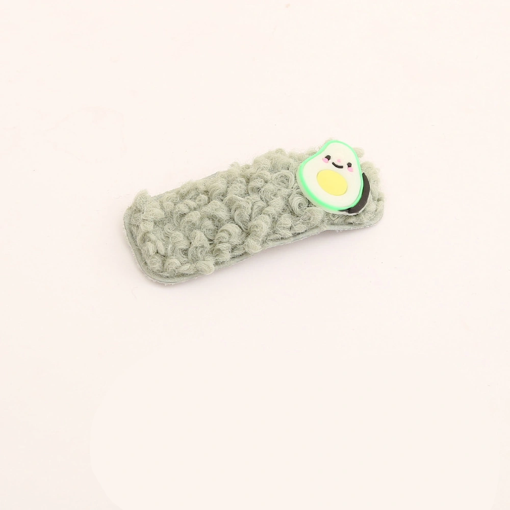 Snap Hair Clip Lamb Wool Soft Cute Odorless Korea Hairpin for Girl Teens Kids WomenType 10