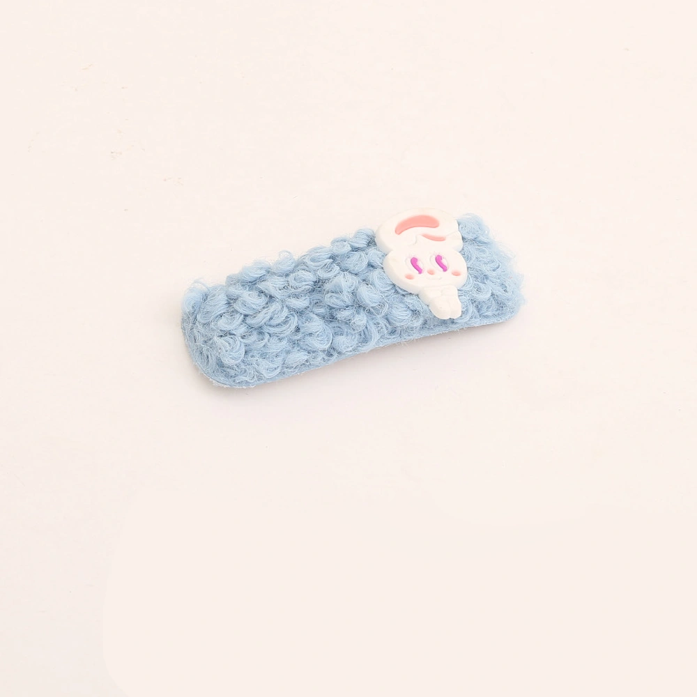 Snap Hair Clip Lamb Wool Soft Cute Odorless Korea Hairpin for Girl Teens Kids WomenType 3