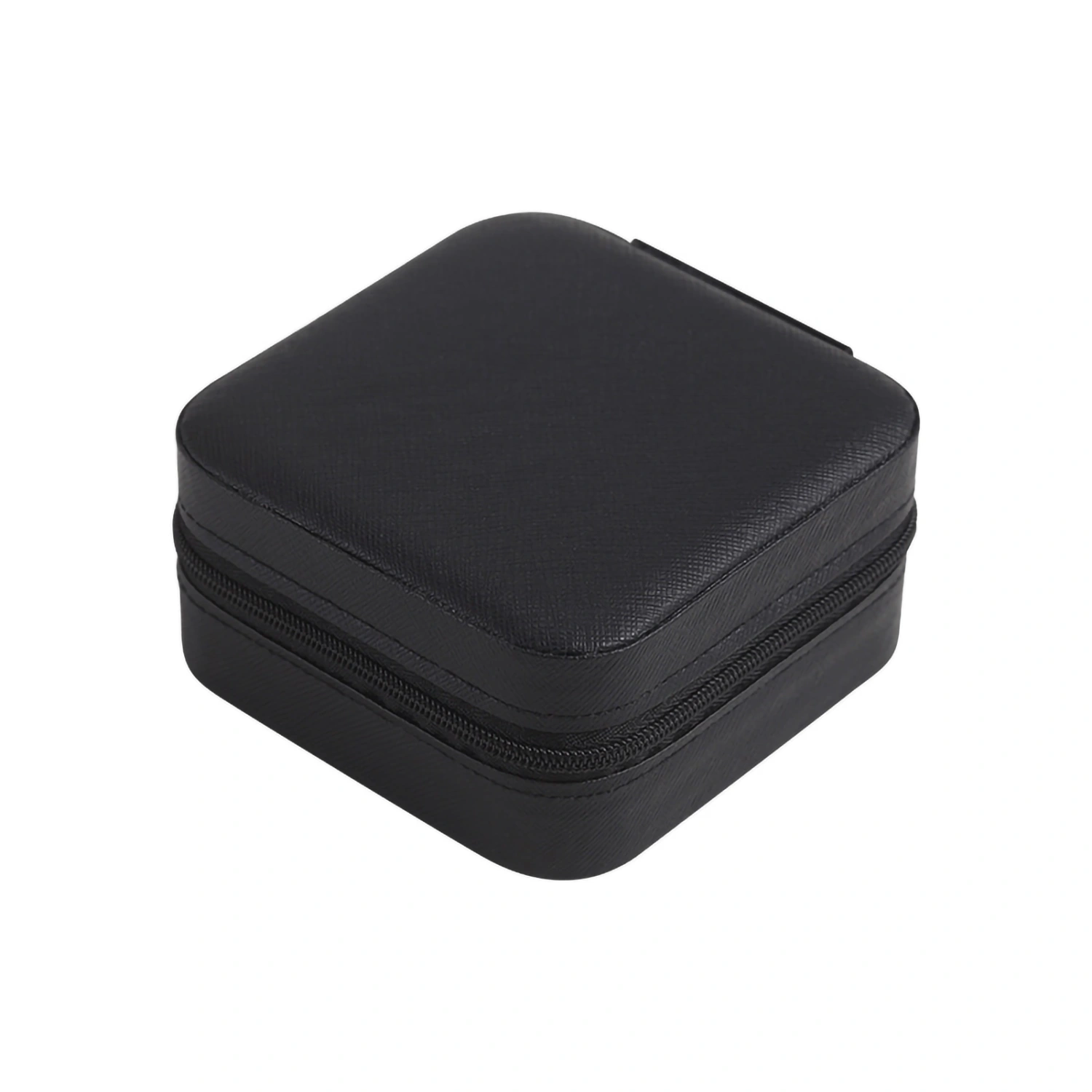 Portable Jewelry Storage Box Fashionable Earrings Storage Case Jewelry Organizer BoxBlack
