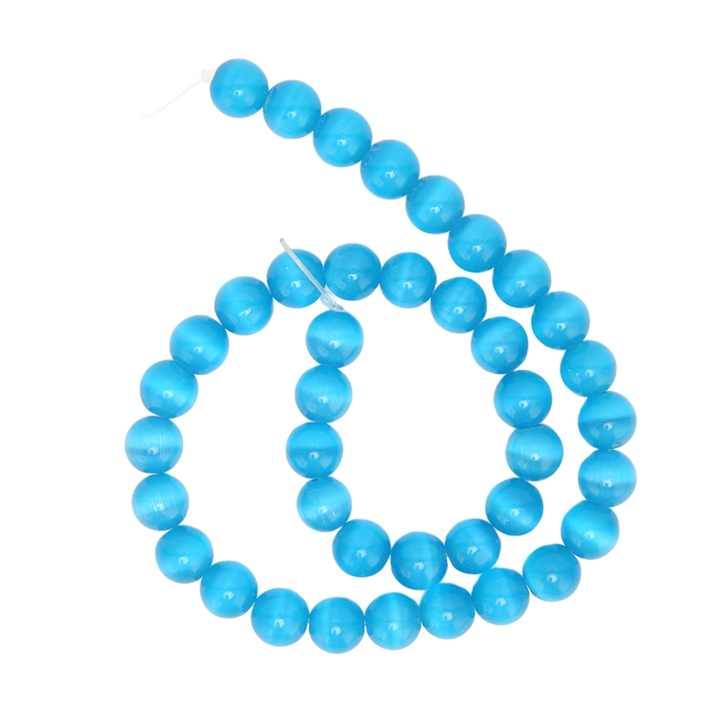 10mm Multifunctional Natural Stone Round Beads Bracelet Beads DIY Jewelry Decoration AccessoryBlue