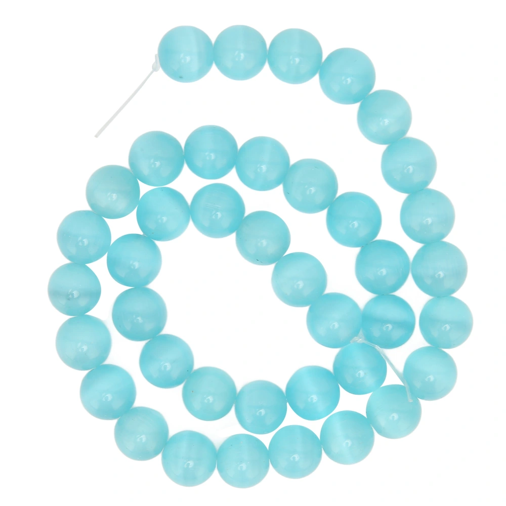 10mm Jewelry Making Round Bead Delicate Elegant Natural Stone Bead for Bracelet Necklace Handicraft DIYLight Blue