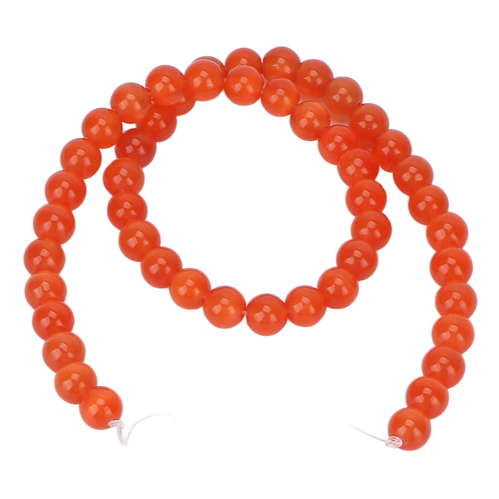 8mm Jewelry DIY Stone Bead Delicate Handicraft Necklace Bracelet Making Round Beads for Jewelry StoreRed