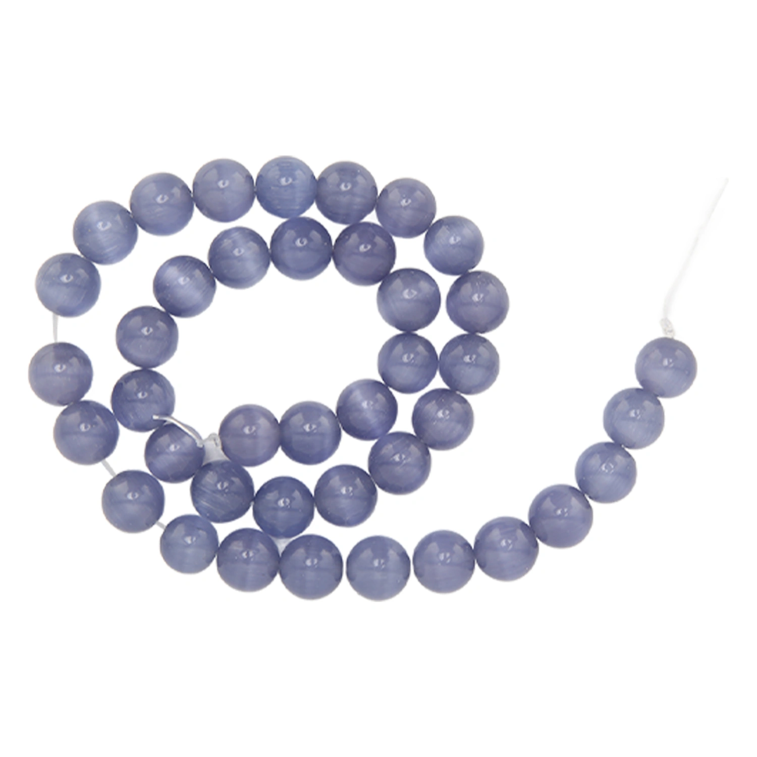 10mm Jewelry DIY Round Bead Exquisite Elegant Natural Stone Bead for Bracelet Necklace MakingLight Violet