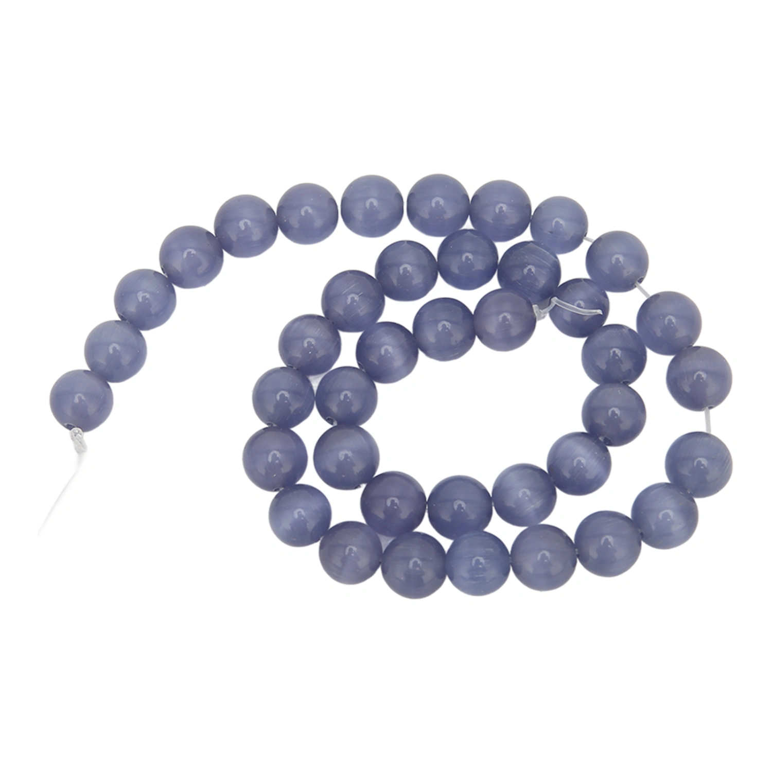 10mm Jewelry DIY Round Bead Exquisite Elegant Natural Stone Bead for Bracelet Necklace MakingLight Violet