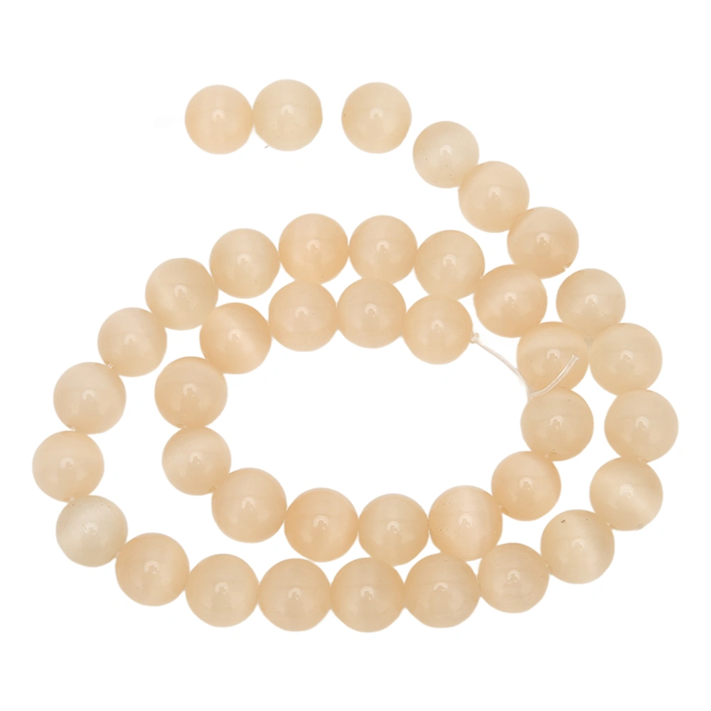 Jewelry DIY Stone Beads 10mm Excellent Polishing Light Champagne Exquisite Natural Stone Beads