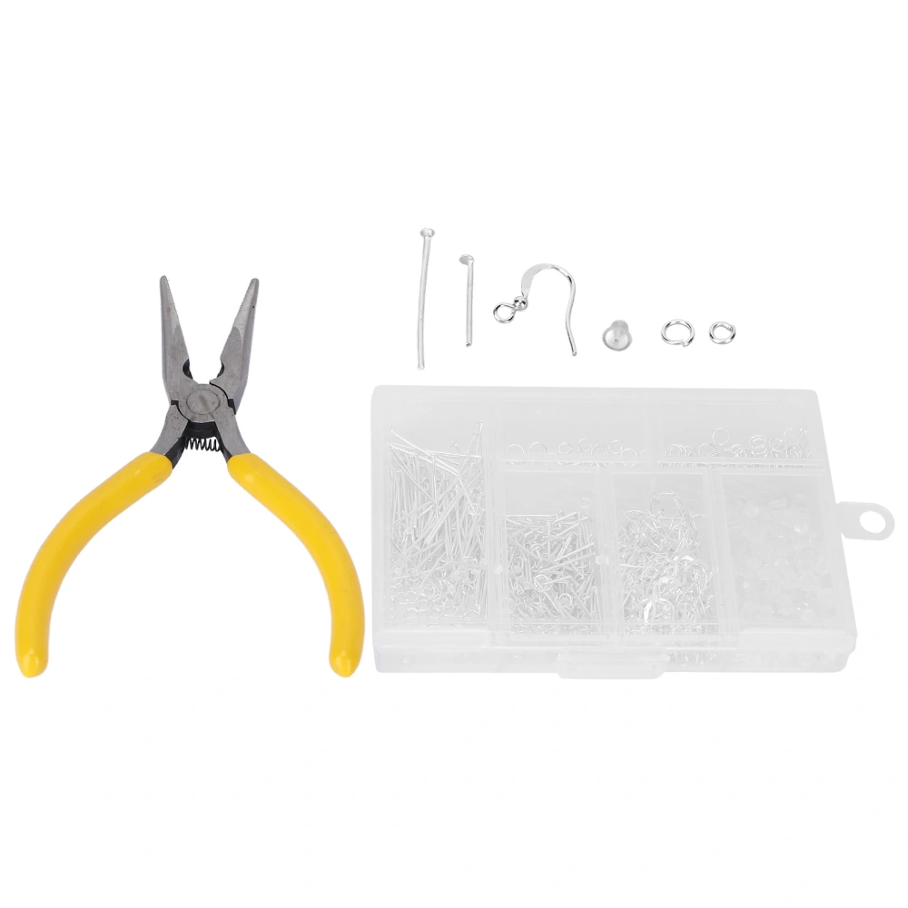 Jewelry Making Kit Alloy DIY Jewelry Accessories with Needle Nose Plier for Earring Pendant