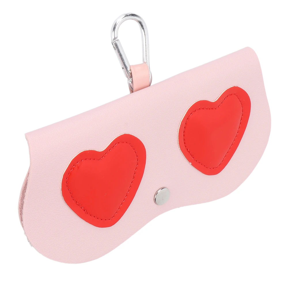 Glasses Bag Cute Fashion Pink Red Love Pattern Portable Glasses Storage Decoration Bag