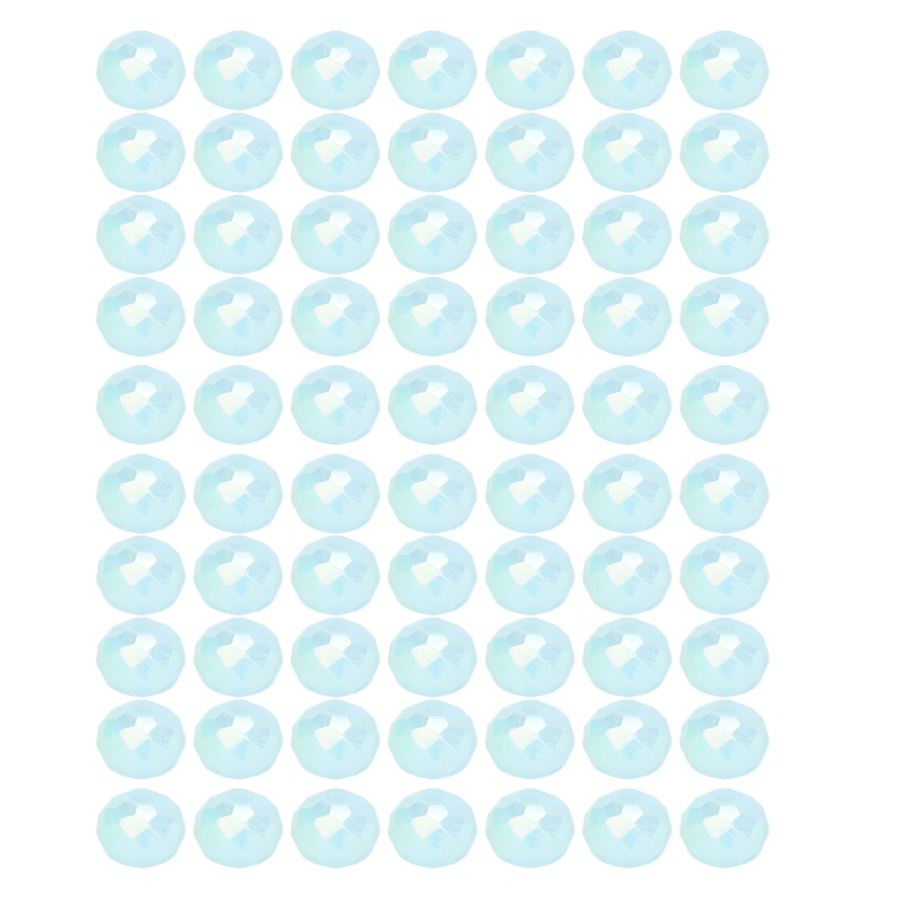 70pcs 0.31inch DIY Plastic Beads Craft Accessories for Jewelry Necklace Bracelet DecorationLight Blue