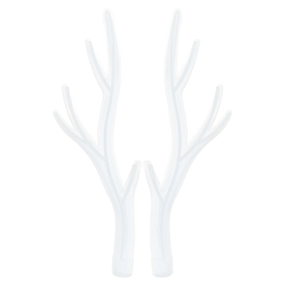 2Pcs Silicone Deer Horn Mold Tree Branch Shaped Molds for DIY Decorations Jewelries Storage