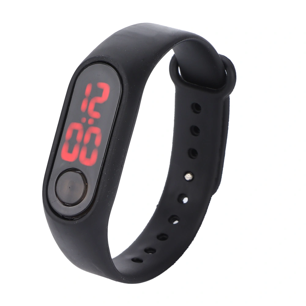 Smart Digital Watch Bracelet Luminous Electronic Watch Fashionable Stylish Wrist Watch Black