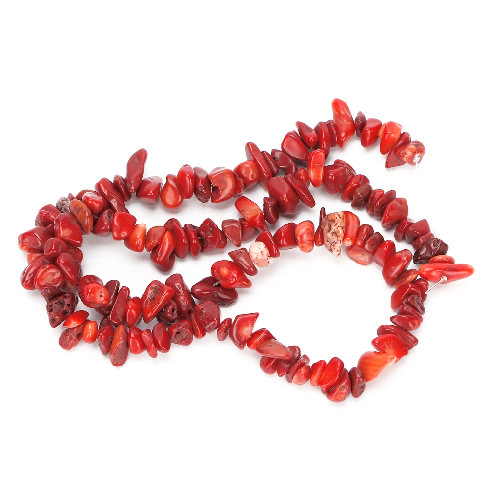 Unique Irregular Bead Exquisite DIY Bead Accessories for Necklace Bracelet MakingRed Coral Stone