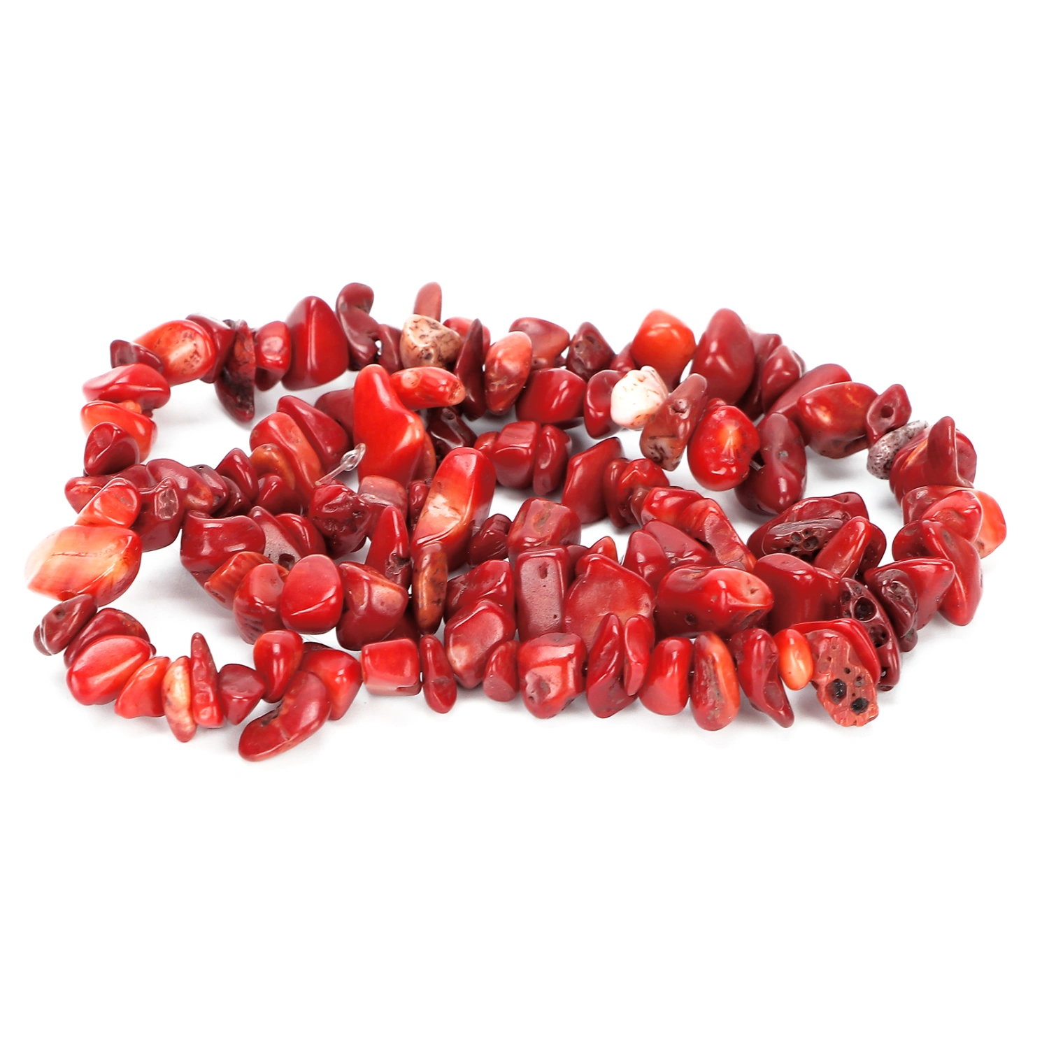 Unique Irregular Bead Exquisite DIY Bead Accessories for Necklace Bracelet MakingRed Coral Stone