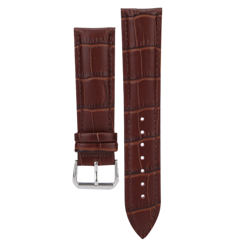 Unisex Adjustable Watch Strap Quality Watchband Exquisite Replacement Accessory (22mm)Brown