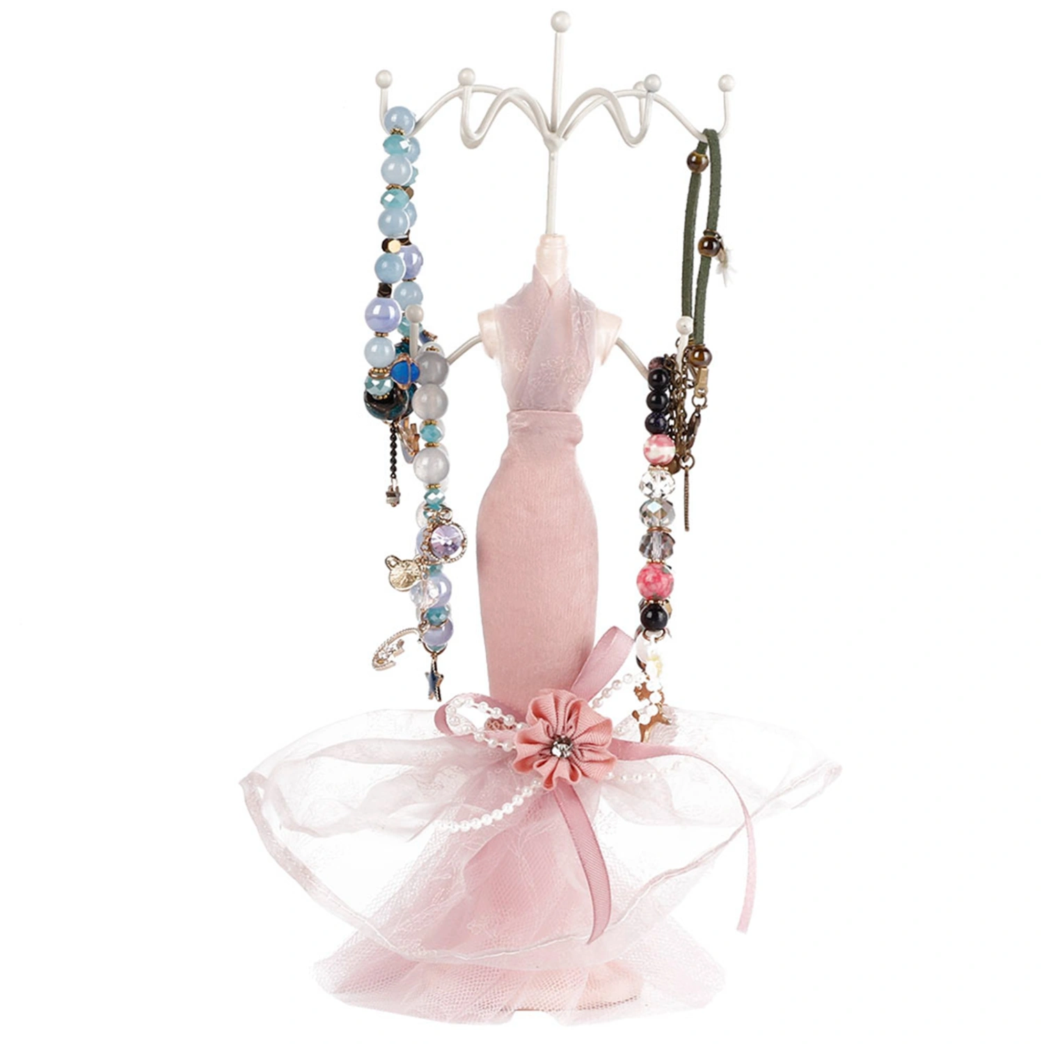 Model Dress High heeled Shoes Earring Necklace Ring Jewelry Holder Stand Display(Small Model)