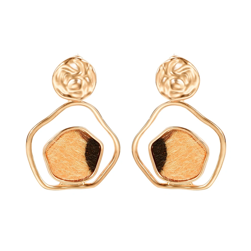 Vintage Simple Geometry Alloy Earring Stud Women Girls Fashion Jewelry