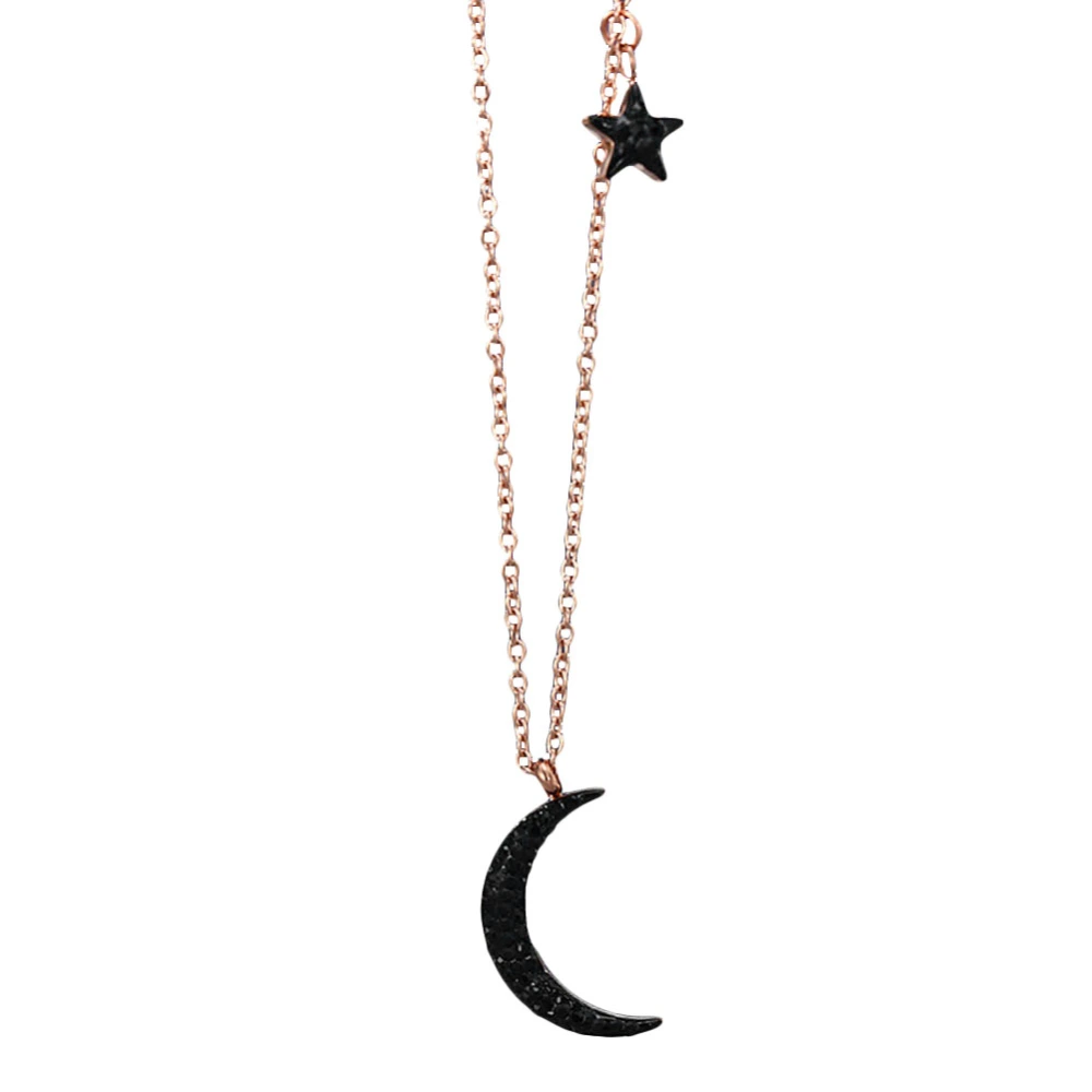 Fashion Simple Women Chain Summer Moon Star Shape Necklace Jewelry Accessory(CHN-132)