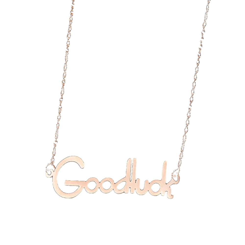 Fashion Simple Women Letter Necklace Summer Sweater Chain Jewelry Accessory(CHN-100)