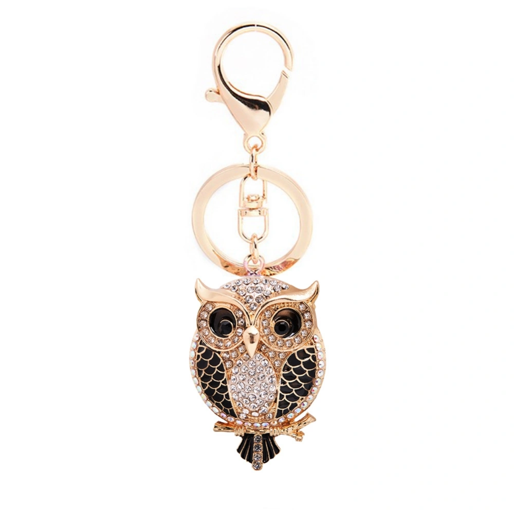 Animal shaped Pendant Keychain Resin Key Ring Bag Hanging Ornament (CHY-5269 Black )