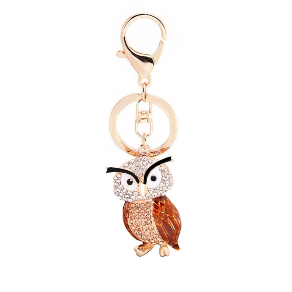 Animal shaped Pendant Keychain Resin Key Ring Bag Hanging Ornament (CHY-5261 Light Brown)