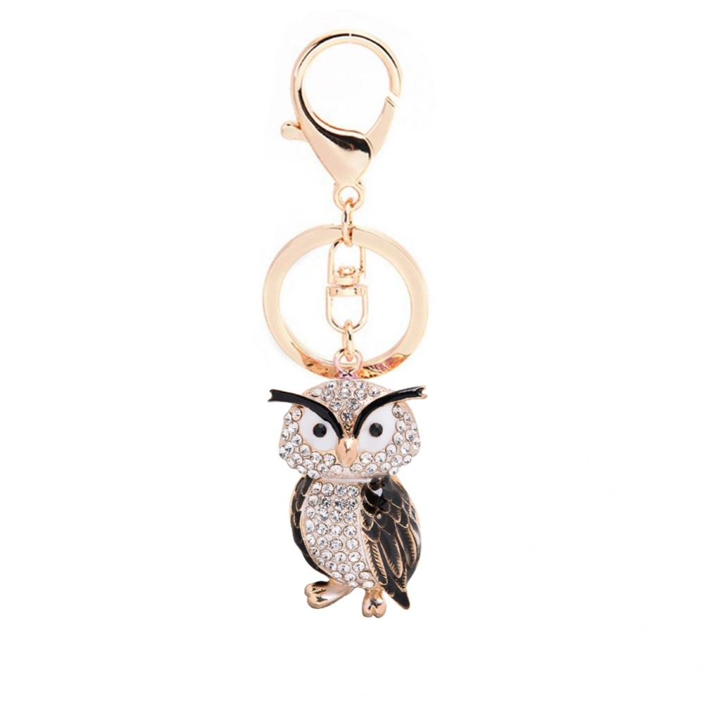 Animal shaped Pendant Keychain Resin Key Ring Bag Hanging Ornament (CHY-5261 Black）