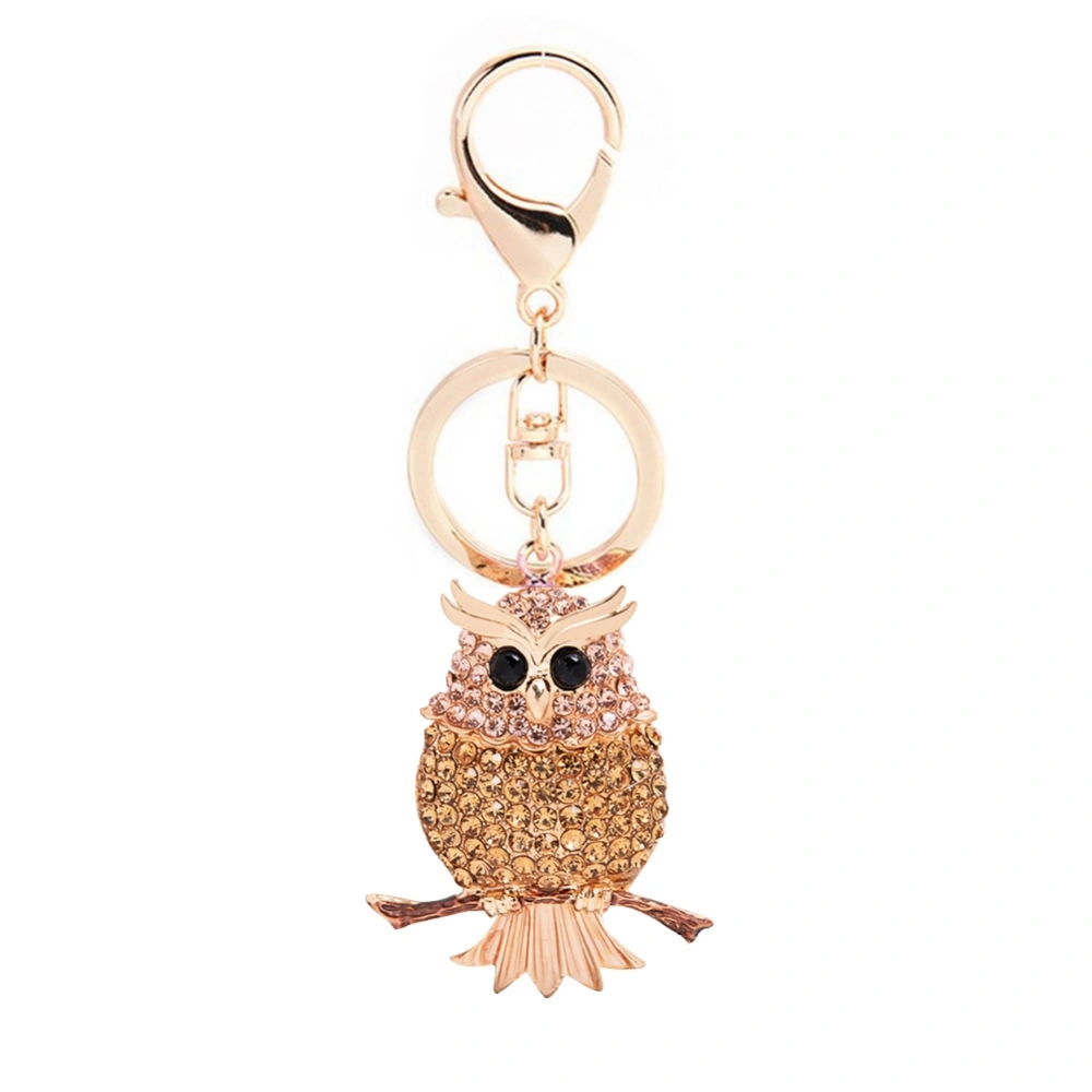 Animal shaped Pendant Keychain Resin Key Ring Bag Hanging Ornament (CHY-5259 Yellow)