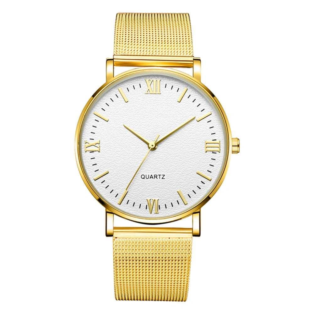 GAIETY​ Fashion Casual Watch Men Women Quartz Alloy Band Wristwatch(N)