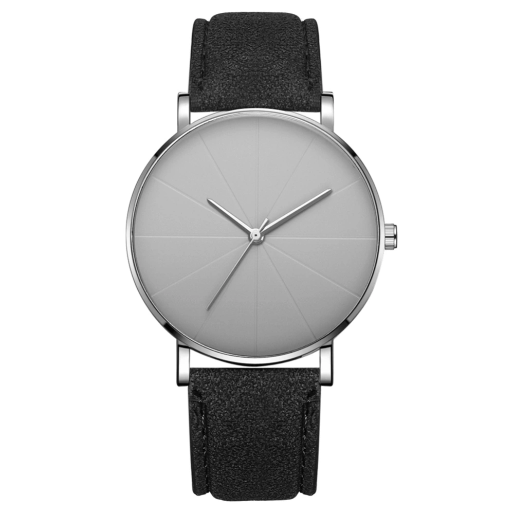 Simple Fashionable Watch Round Dial Analog Display Quartz Wristwatch Jewelry Accessory(#7)