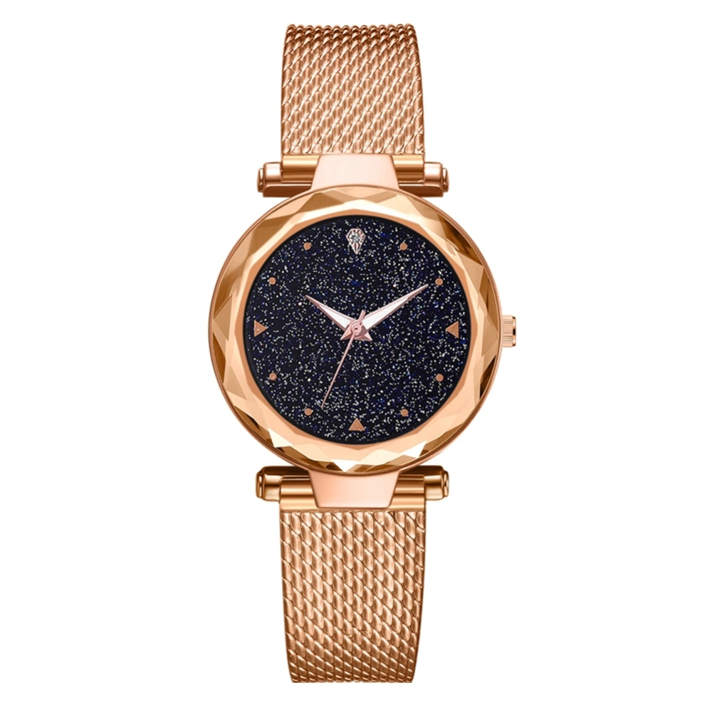 Elegant Women Simple Style Casual Alloy Quartz Watch Gift for Female Woman(Rose Gold)