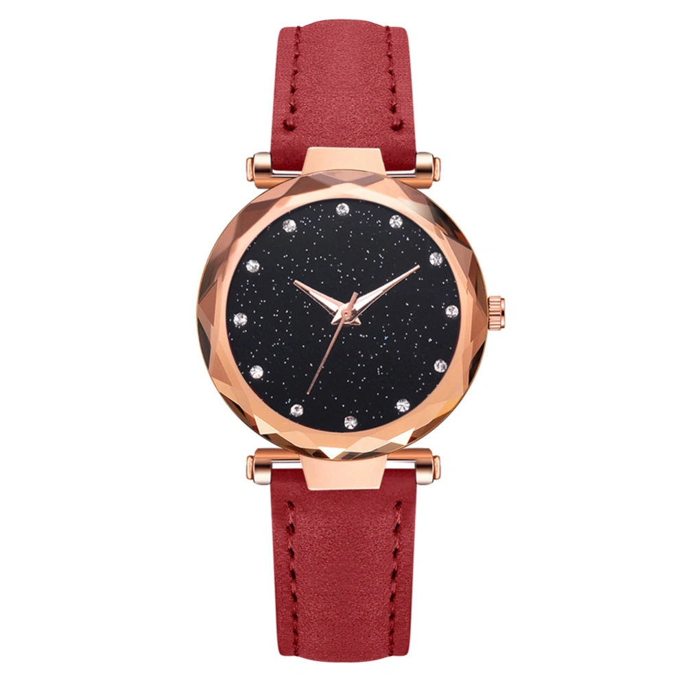 XR3383 Luxury Personality Quartz Watch Casual Watch Fashion Chain Gifts(Red)