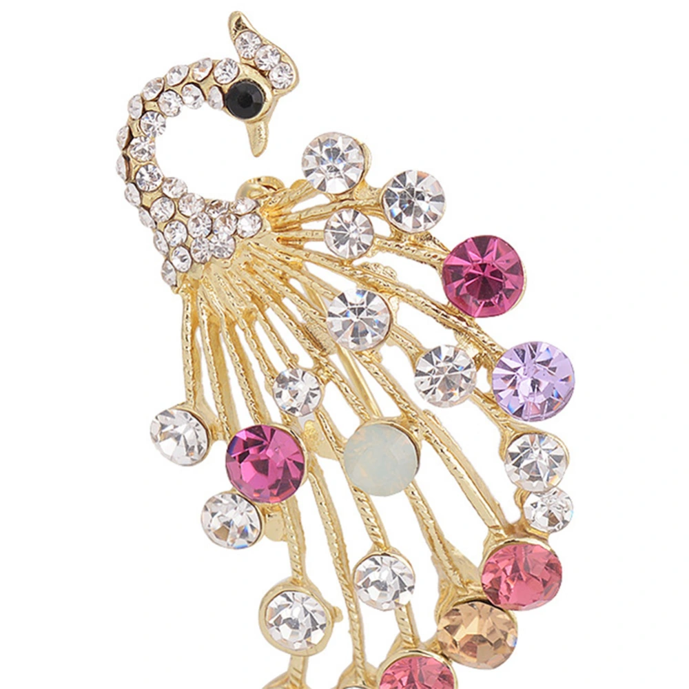 Fashion Lovely Rhinestone Peacock Animal Brooch Women Jewelry