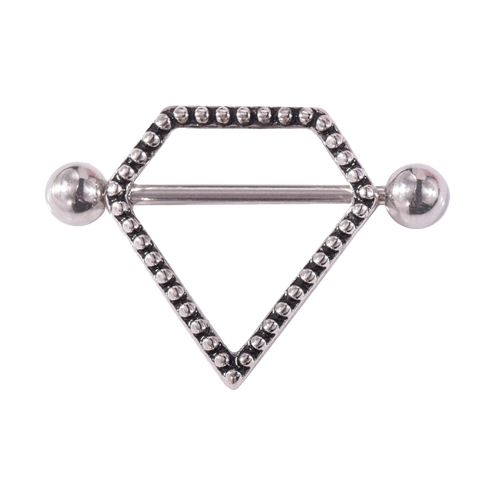 Surgical Steel Piercing Nipple Ring Diamond Anti allergy Body Jewelry