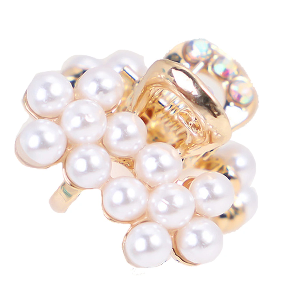 Women Girl Rhinestone Simulation Pearl Hairpin Hair Clip Hair Claw Clip Hair Accessories(1737)