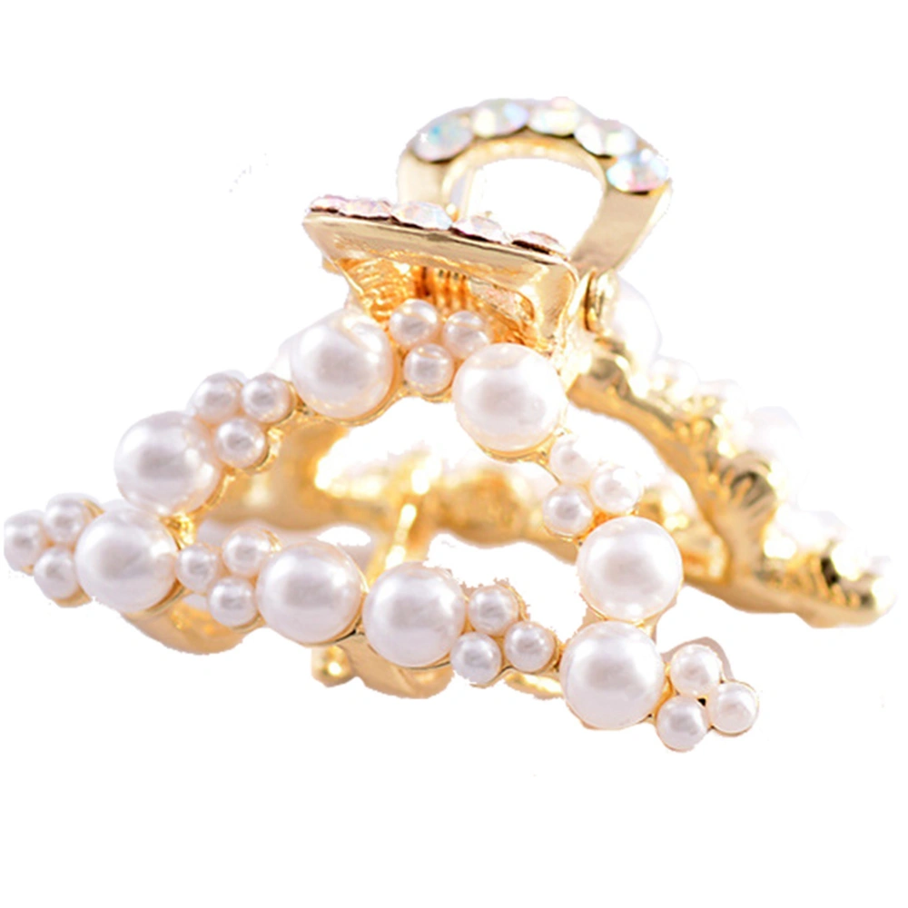 Women Girl Rhinestone Simulation Pearl Hairpin Hair Clip Hair Claw Clip Hair Accessories(1733)