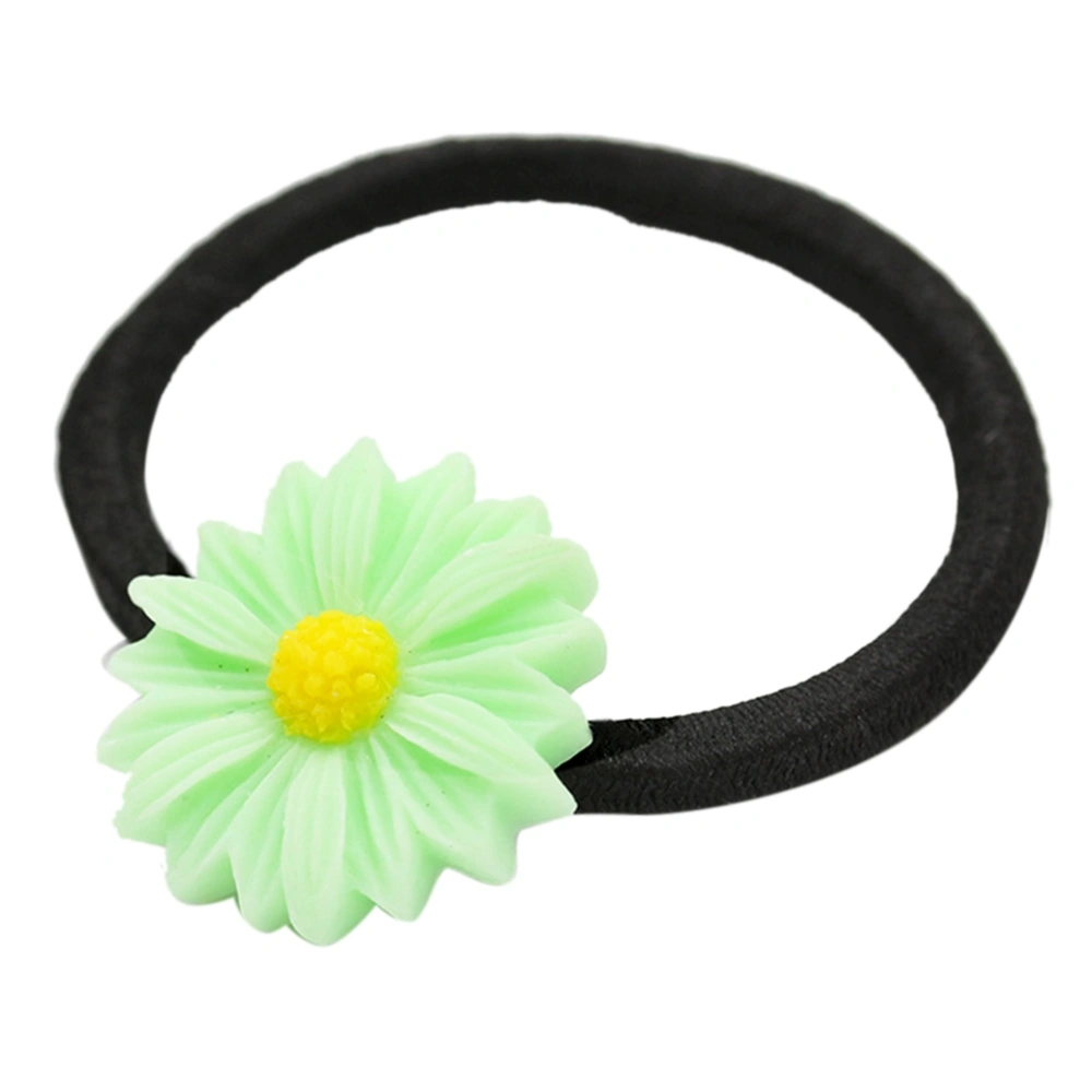 Stylish Women Elastic Hair Tie Rope Bands Hair Clip Flower Pendant Hair Accessory(12#)