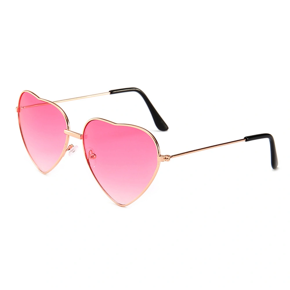 Heart Shaped Sunglasses Vintage Gradient Pink Love Heart Sunglasses for Party Birthdays