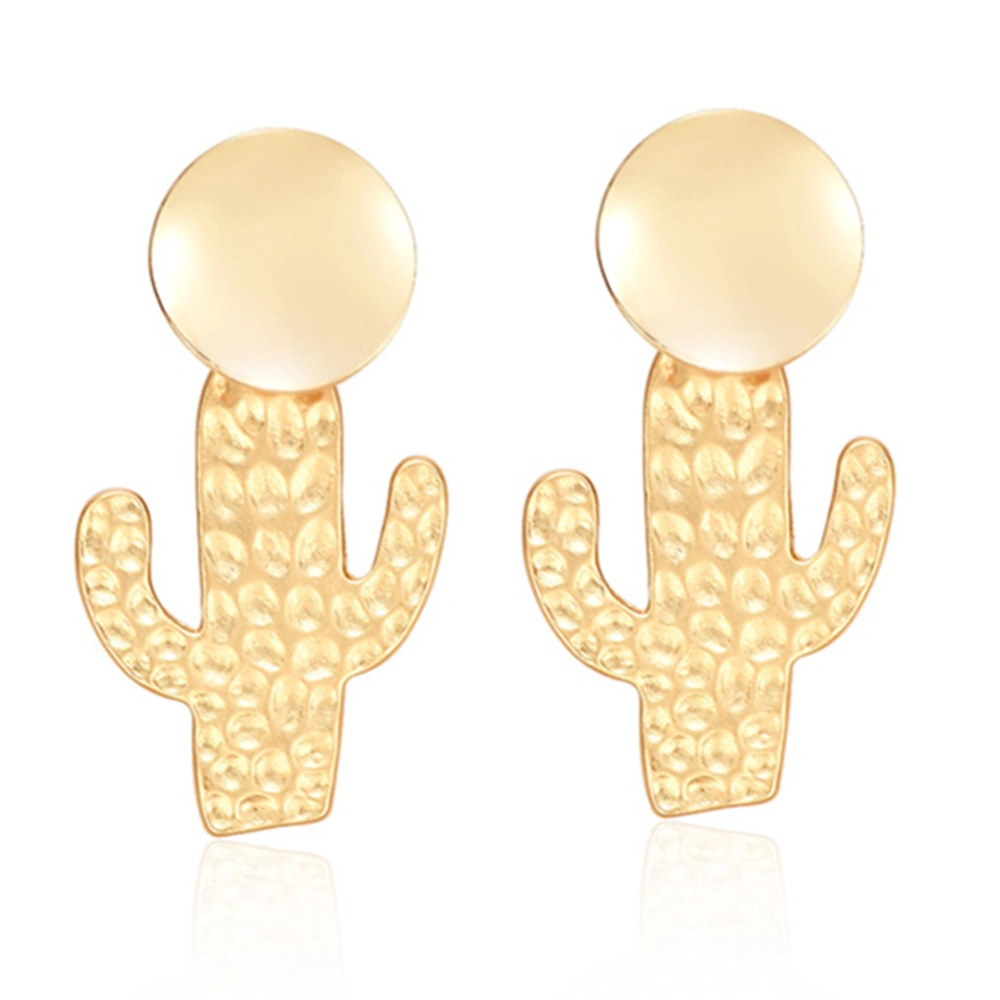 Lady Women Elegant Alloy Cactus Ear Stud Earrings Sweet Girl Earrings